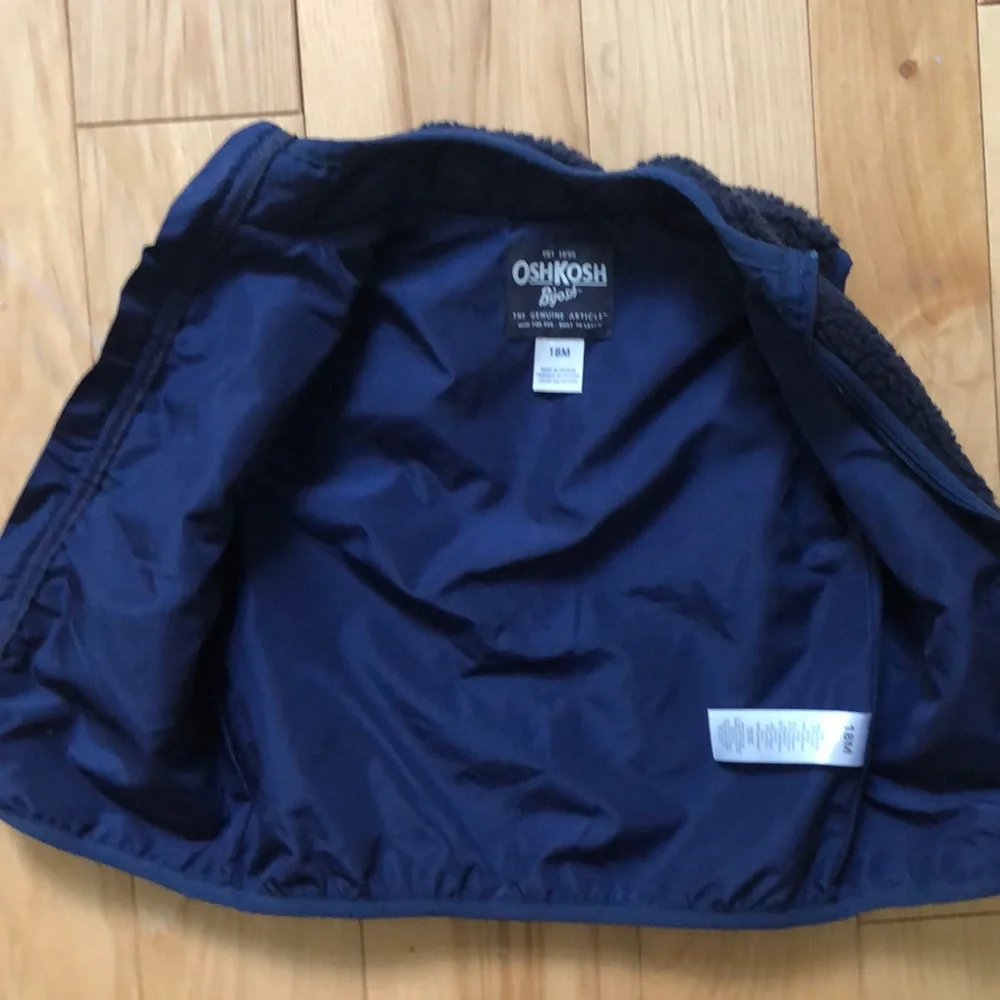 3/$15 Blue Fuzzy Vest